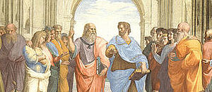L'école d'Athènes : Platon et Aristote - Raphaël